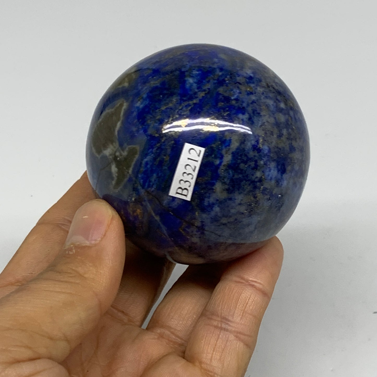 0.74 lbs, 2.4" (59mm), Lapis Lazuli Sphere Ball Gemstone @Afghanistan, B33212