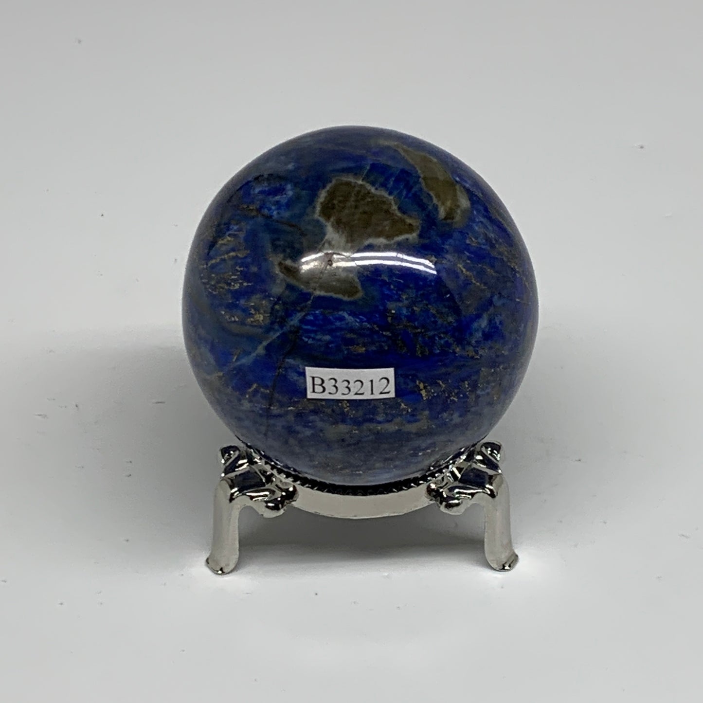 0.74 lbs, 2.4" (59mm), Lapis Lazuli Sphere Ball Gemstone @Afghanistan, B33212