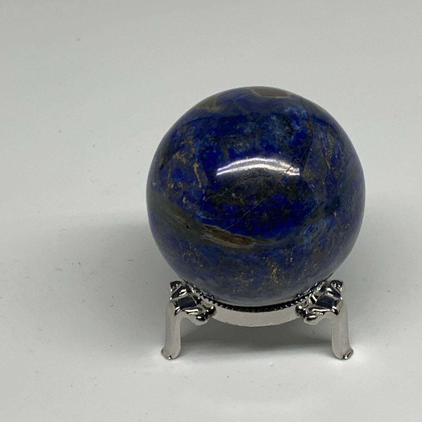 0.74 lbs, 2.4" (59mm), Lapis Lazuli Sphere Ball Gemstone @Afghanistan, B33212