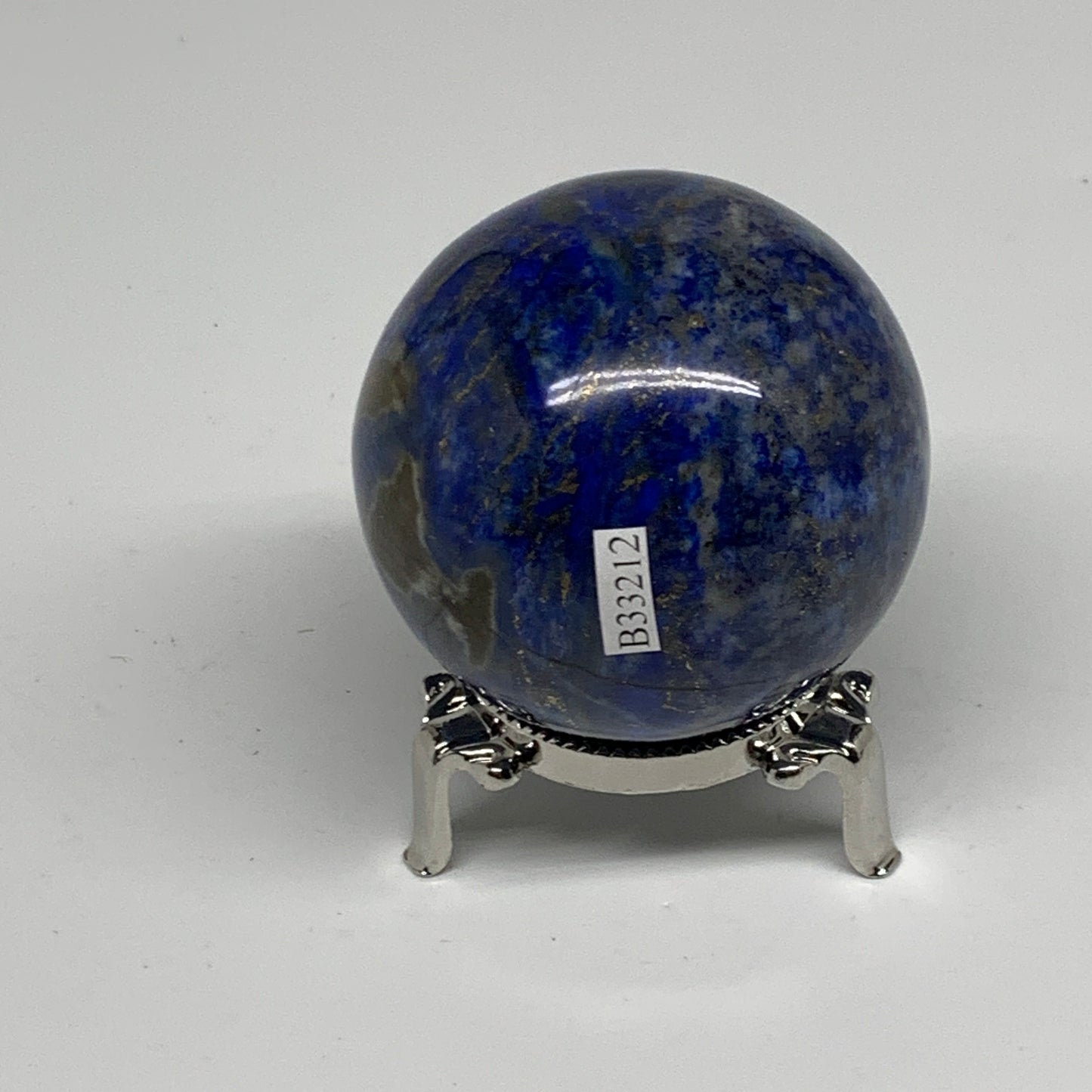 0.74 lbs, 2.4" (59mm), Lapis Lazuli Sphere Ball Gemstone @Afghanistan, B33212