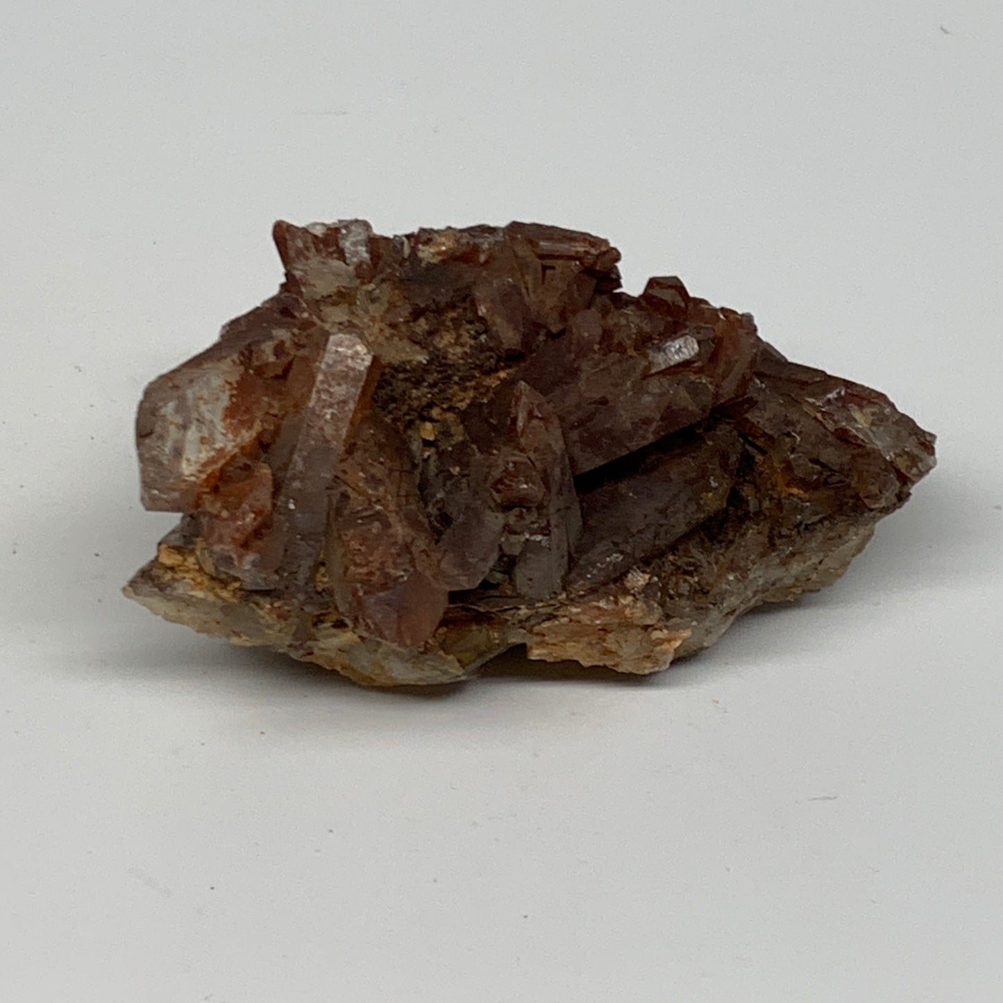 101.3g, 3"x1.8"x1.2", Orange Quartz Cluster Crystal Terminated @Brazil, B28918