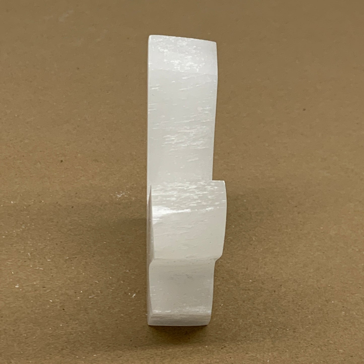 0.69 lbs, 4.2"x3.6"x1", Natural Selenite Crystals Carved,Home Decor, B35979