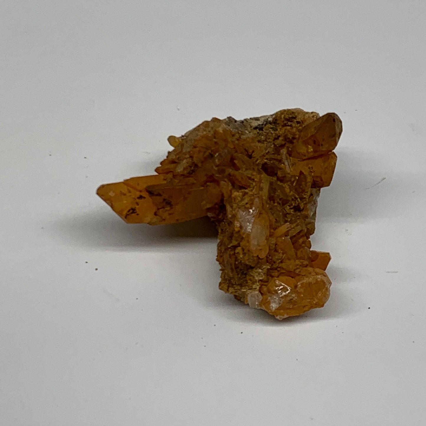 46.8g, 2"x2"x1.1", Orange Quartz Cluster Crystal Terminated @Brazil, B28920
