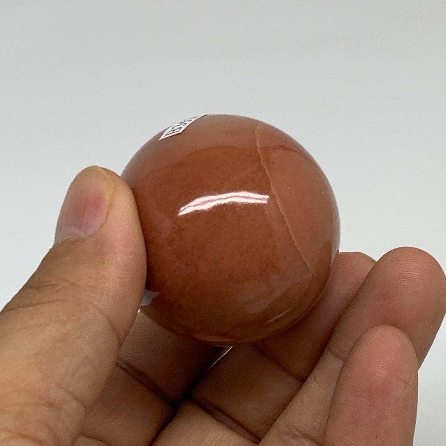 115.6g, 2"x1.6", Natural Red Aventurine Egg Polished Gemstone, B35344