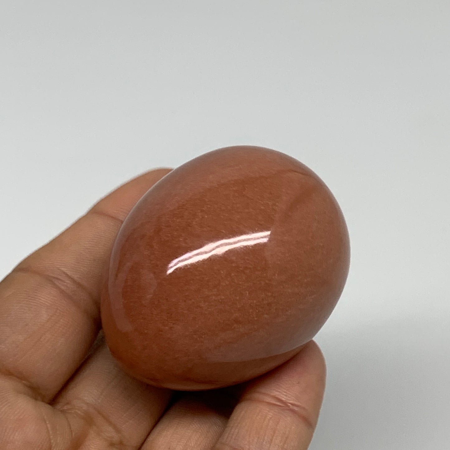 115.6g, 2"x1.6", Natural Red Aventurine Egg Polished Gemstone, B35344