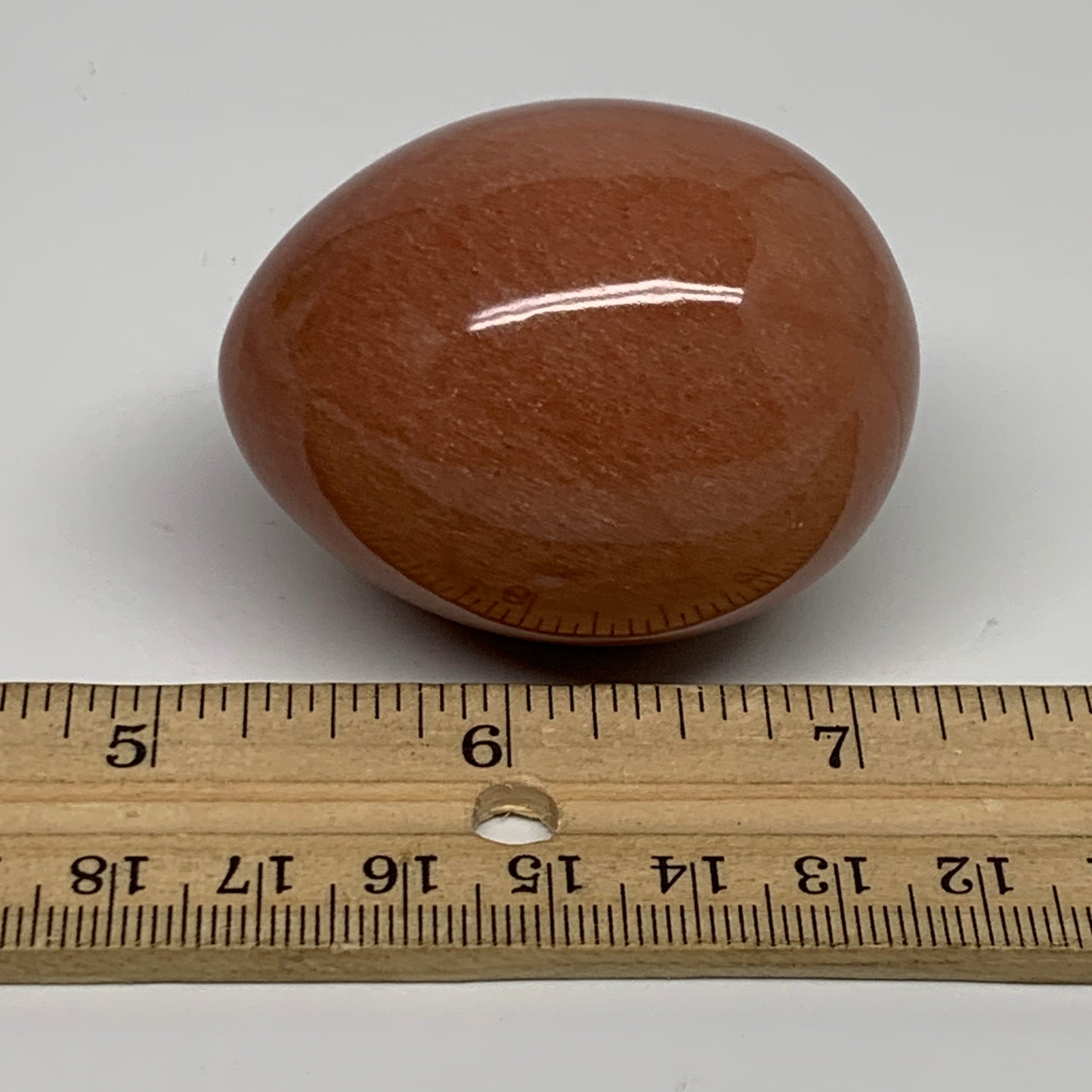 115.6g, 2"x1.6", Natural Red Aventurine Egg Polished Gemstone, B35344