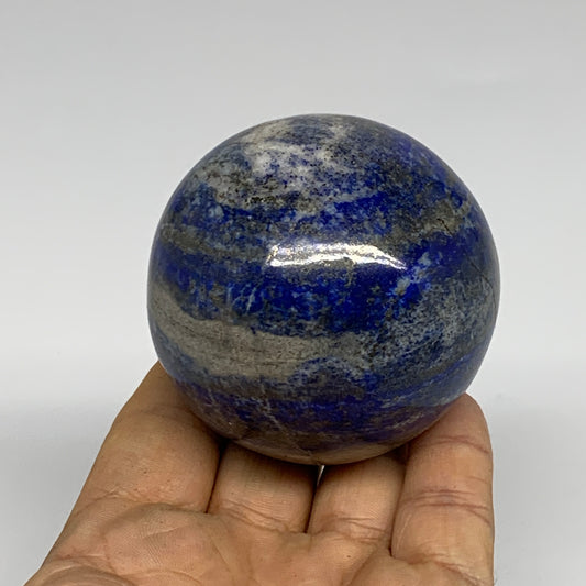 0.78 lbs, 2.4" (60mm), Lapis Lazuli Sphere Ball Gemstone @Afghanistan, B33224