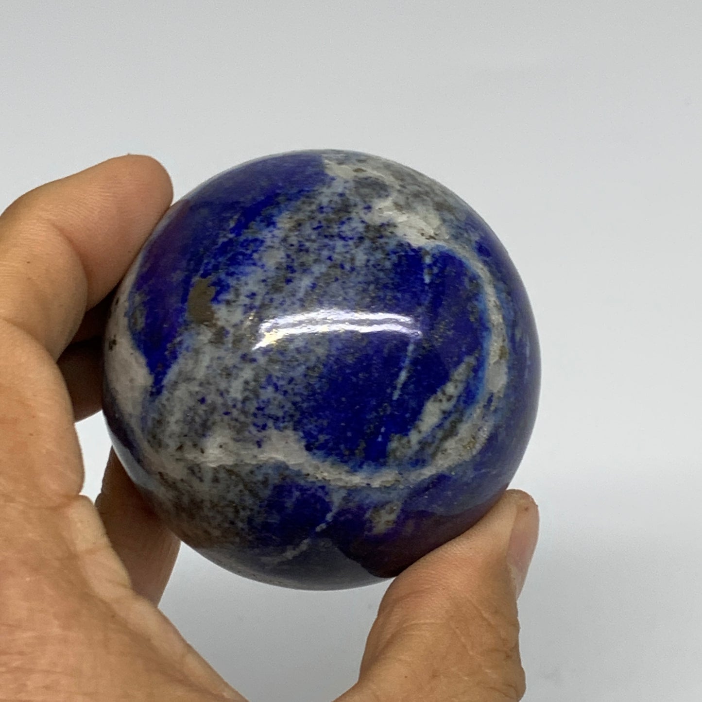 0.62 lbs, 2.2" (56mm), Lapis Lazuli Sphere Ball Gemstone @Afghanistan, B33245