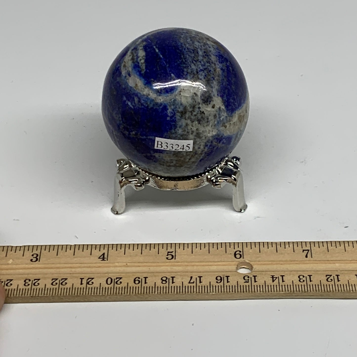 0.62 lbs, 2.2" (56mm), Lapis Lazuli Sphere Ball Gemstone @Afghanistan, B33245