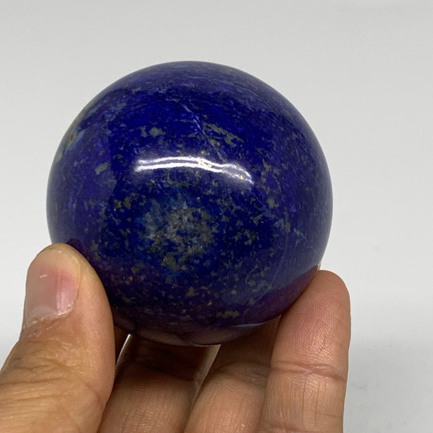 0.54 lbs, 2.1" (54mm), Lapis Lazuli Sphere Ball Gemstone @Afghanistan, B33246