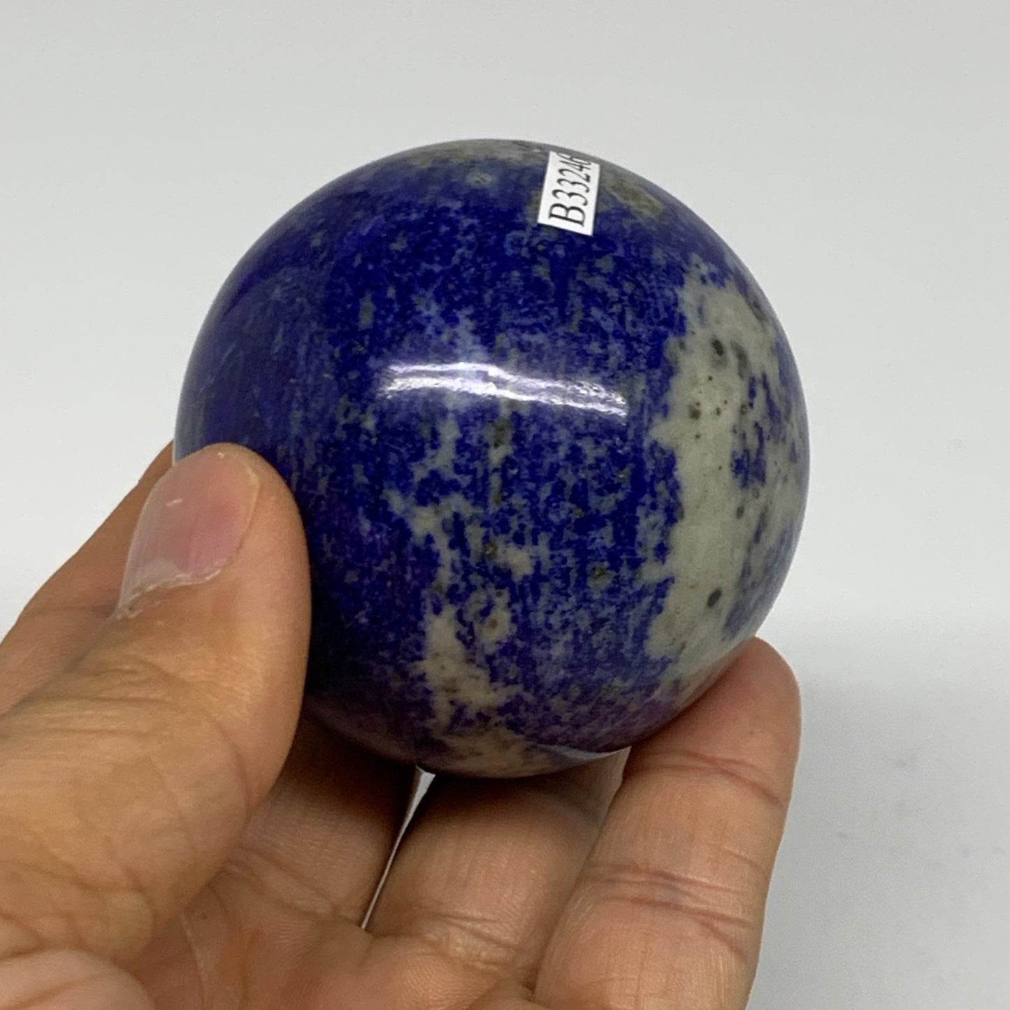 0.54 lbs, 2.1" (54mm), Lapis Lazuli Sphere Ball Gemstone @Afghanistan, B33246