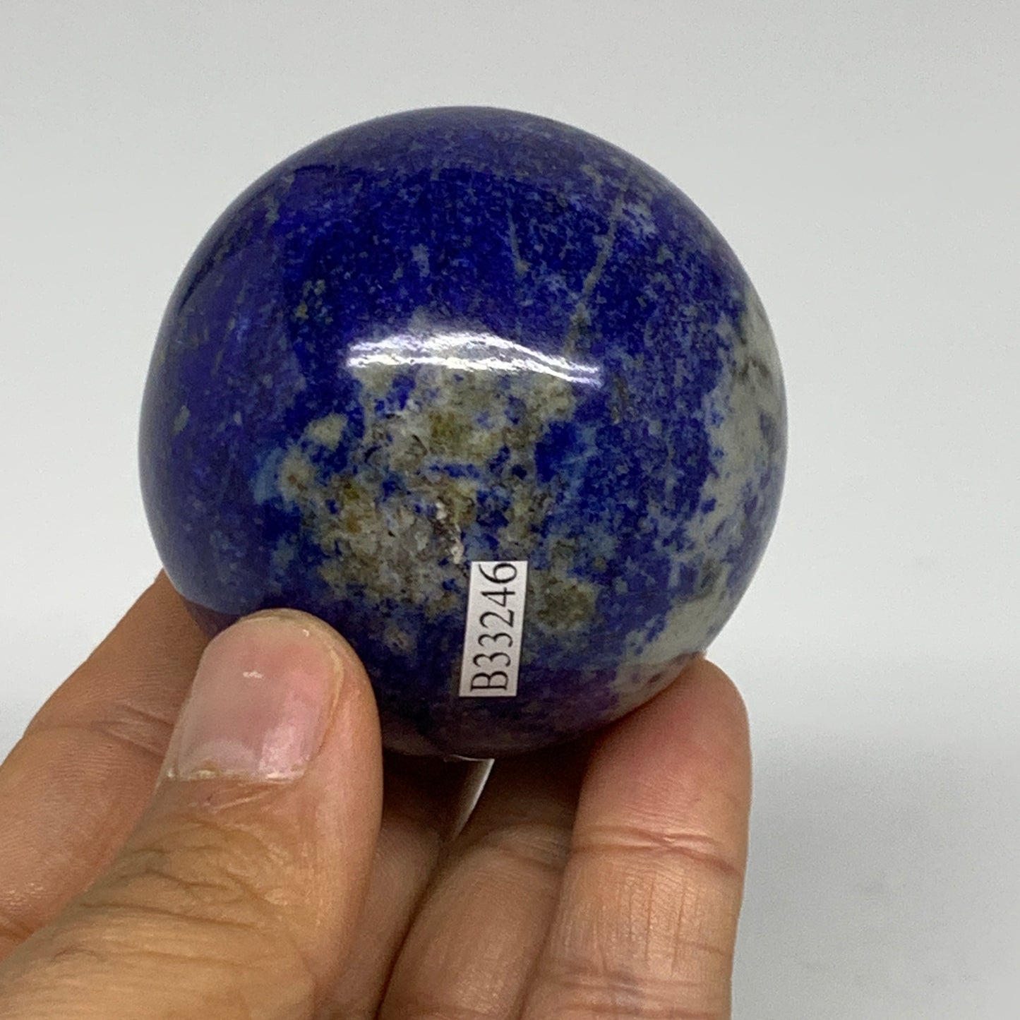 0.54 lbs, 2.1" (54mm), Lapis Lazuli Sphere Ball Gemstone @Afghanistan, B33246