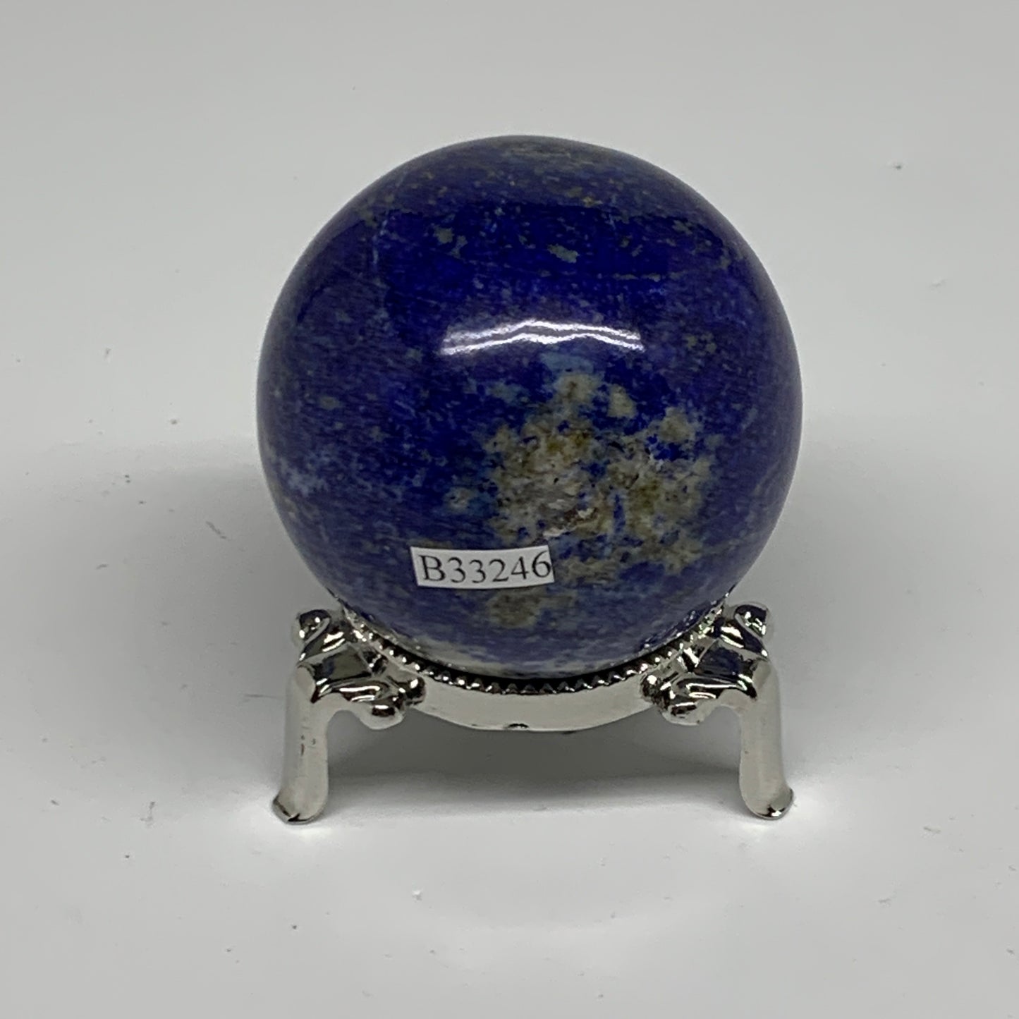 0.54 lbs, 2.1" (54mm), Lapis Lazuli Sphere Ball Gemstone @Afghanistan, B33246