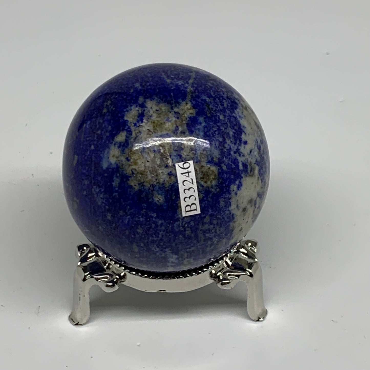 0.54 lbs, 2.1" (54mm), Lapis Lazuli Sphere Ball Gemstone @Afghanistan, B33246