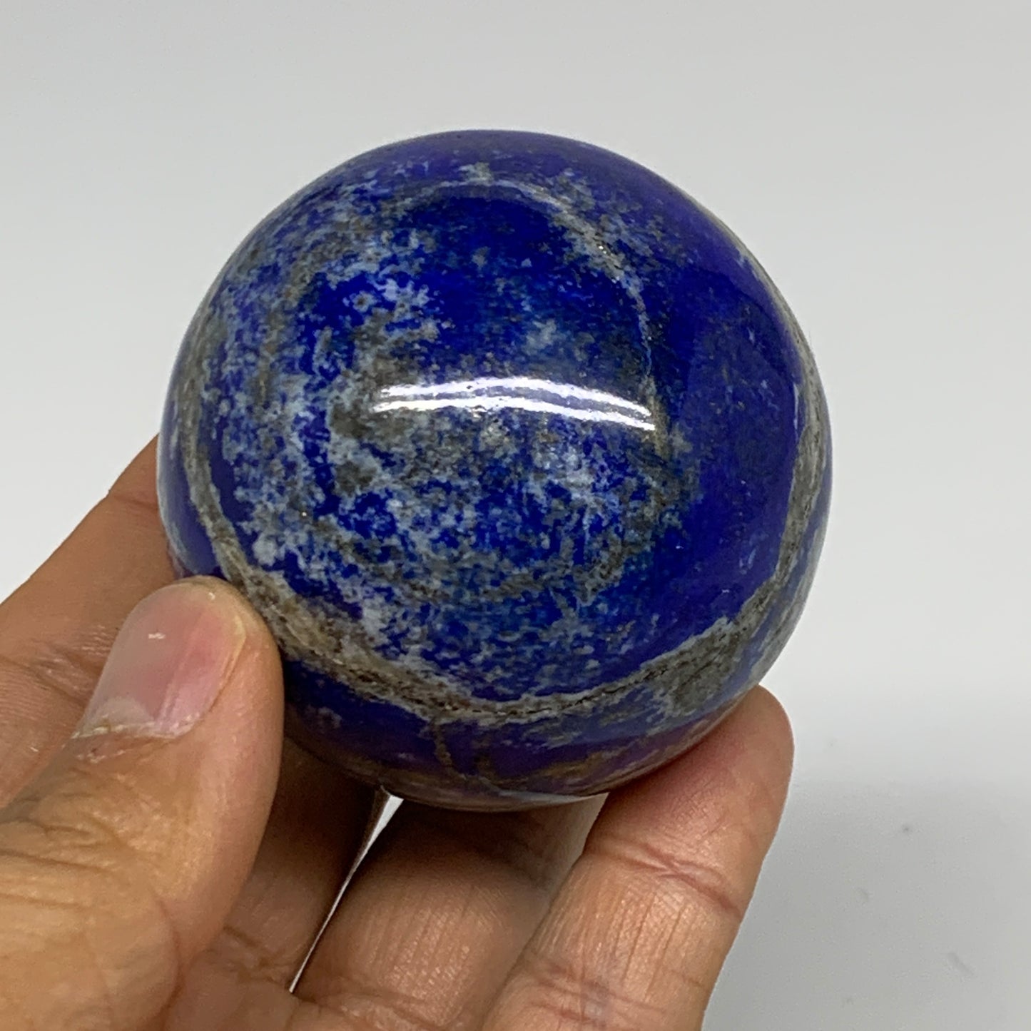 0.6 lbs, 2.2" (56mm), Lapis Lazuli Sphere Ball Gemstone @Afghanistan, B33247