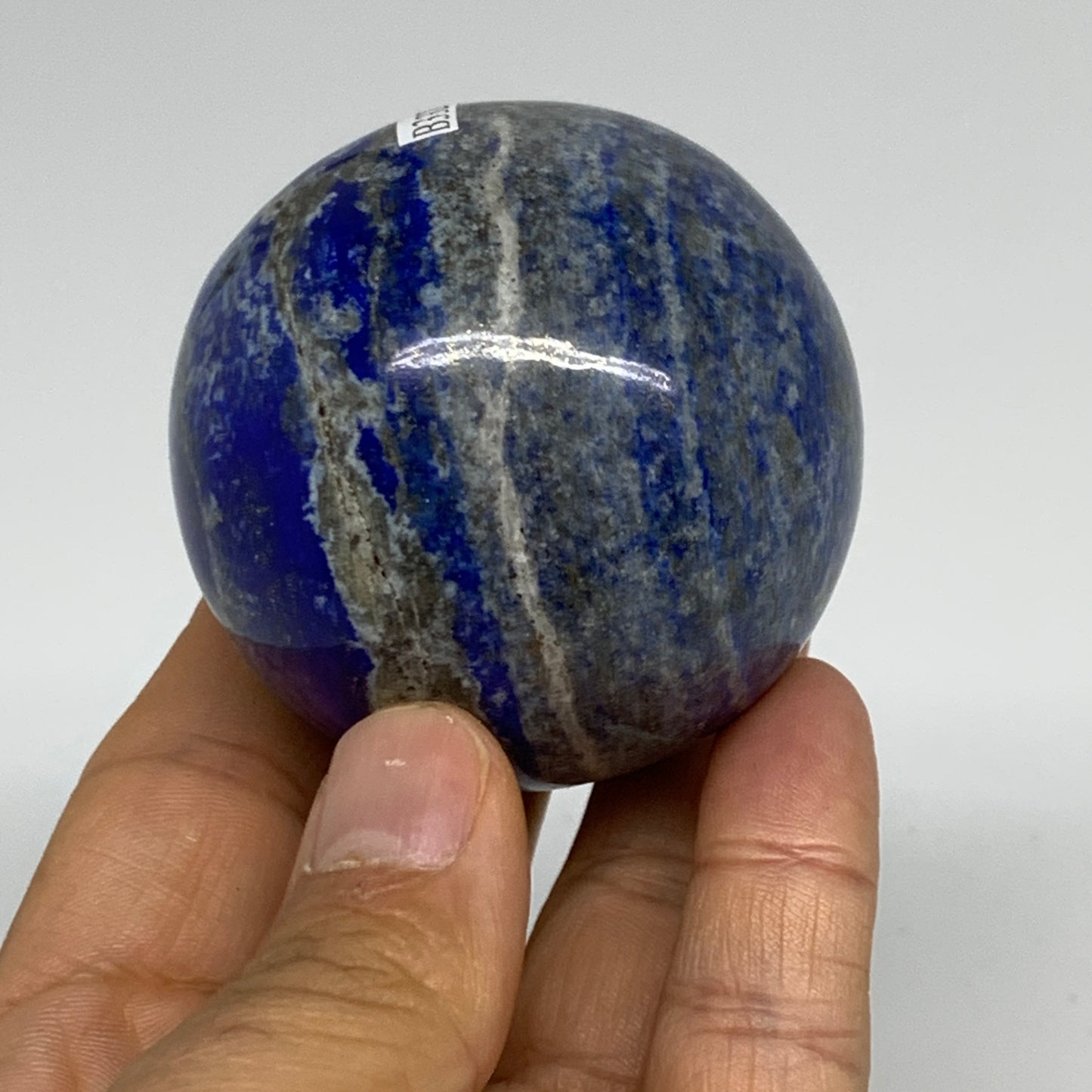 0.6 lbs, 2.2" (56mm), Lapis Lazuli Sphere Ball Gemstone @Afghanistan, B33247