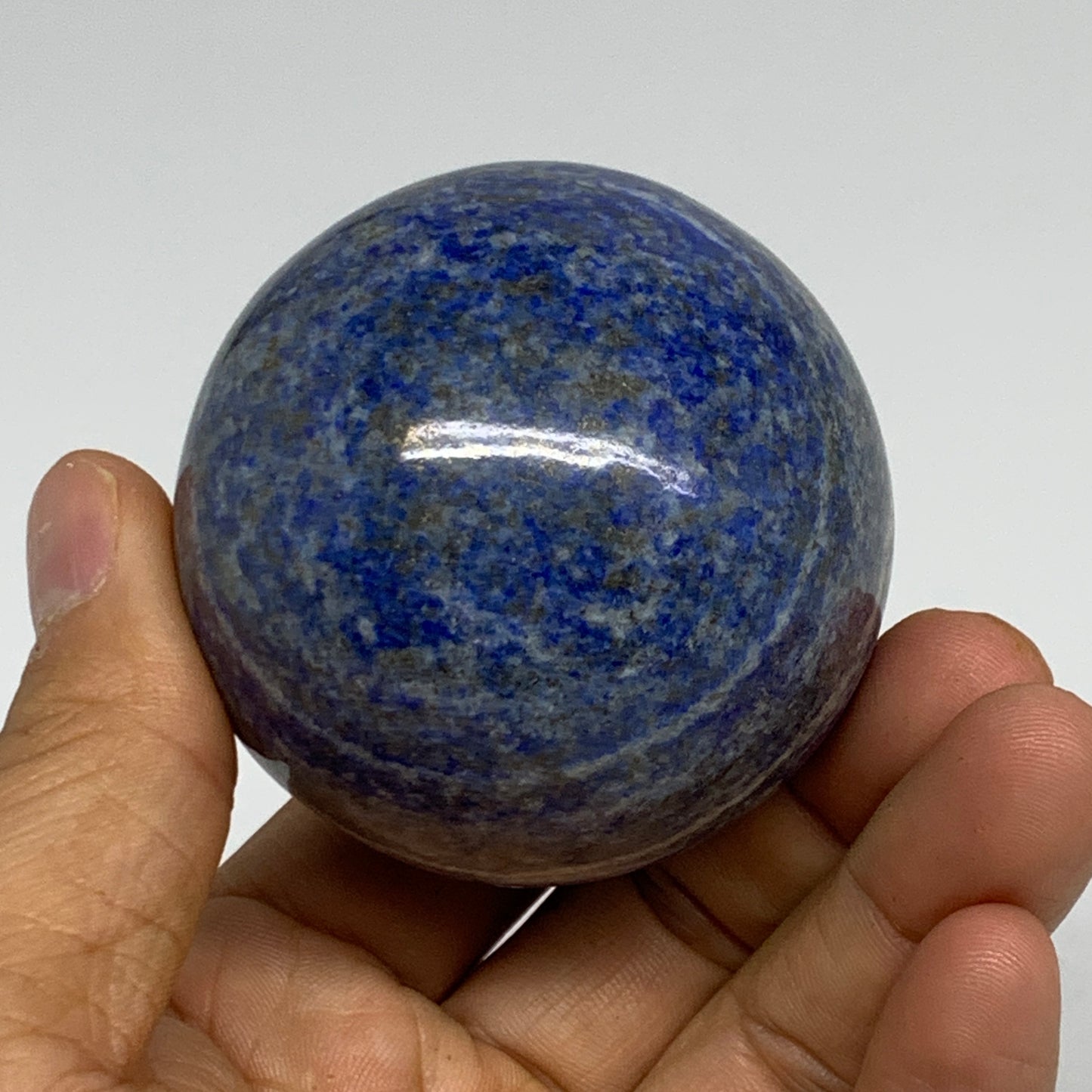 0.6 lbs, 2.2" (56mm), Lapis Lazuli Sphere Ball Gemstone @Afghanistan, B33247