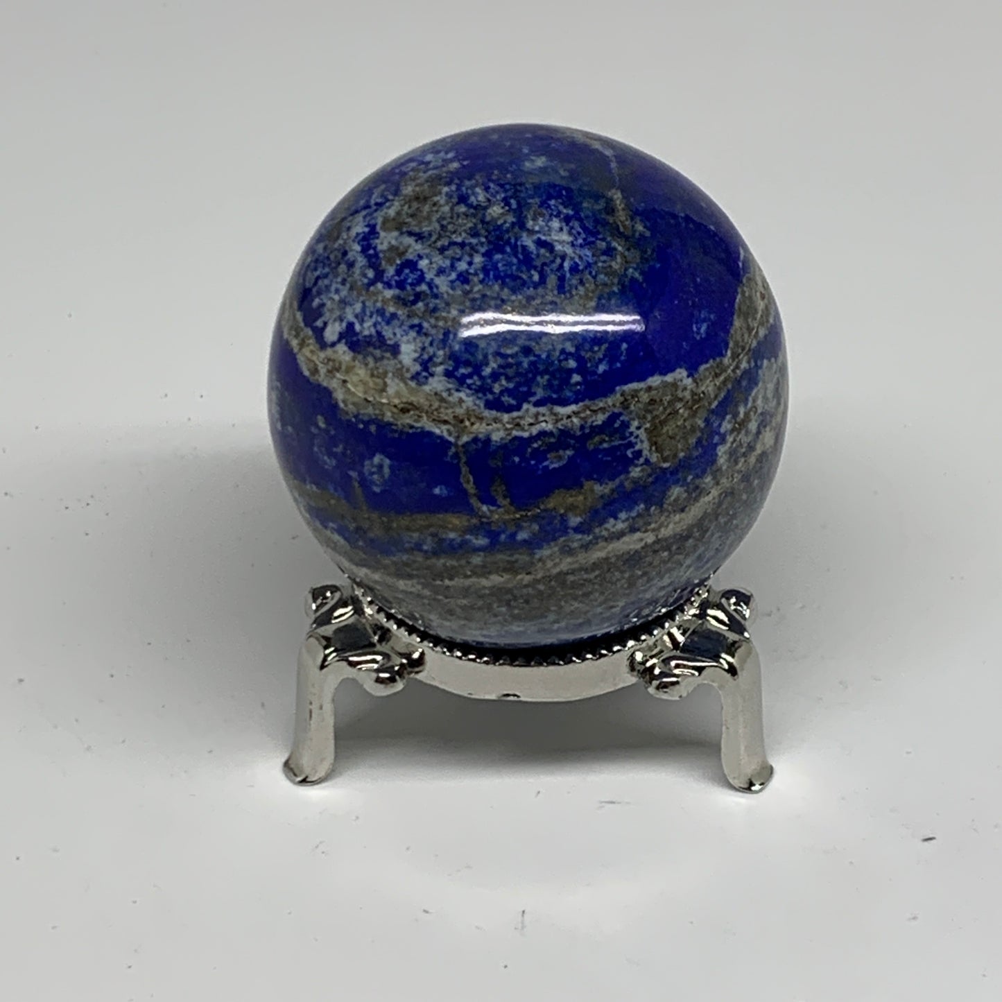 0.6 lbs, 2.2" (56mm), Lapis Lazuli Sphere Ball Gemstone @Afghanistan, B33247