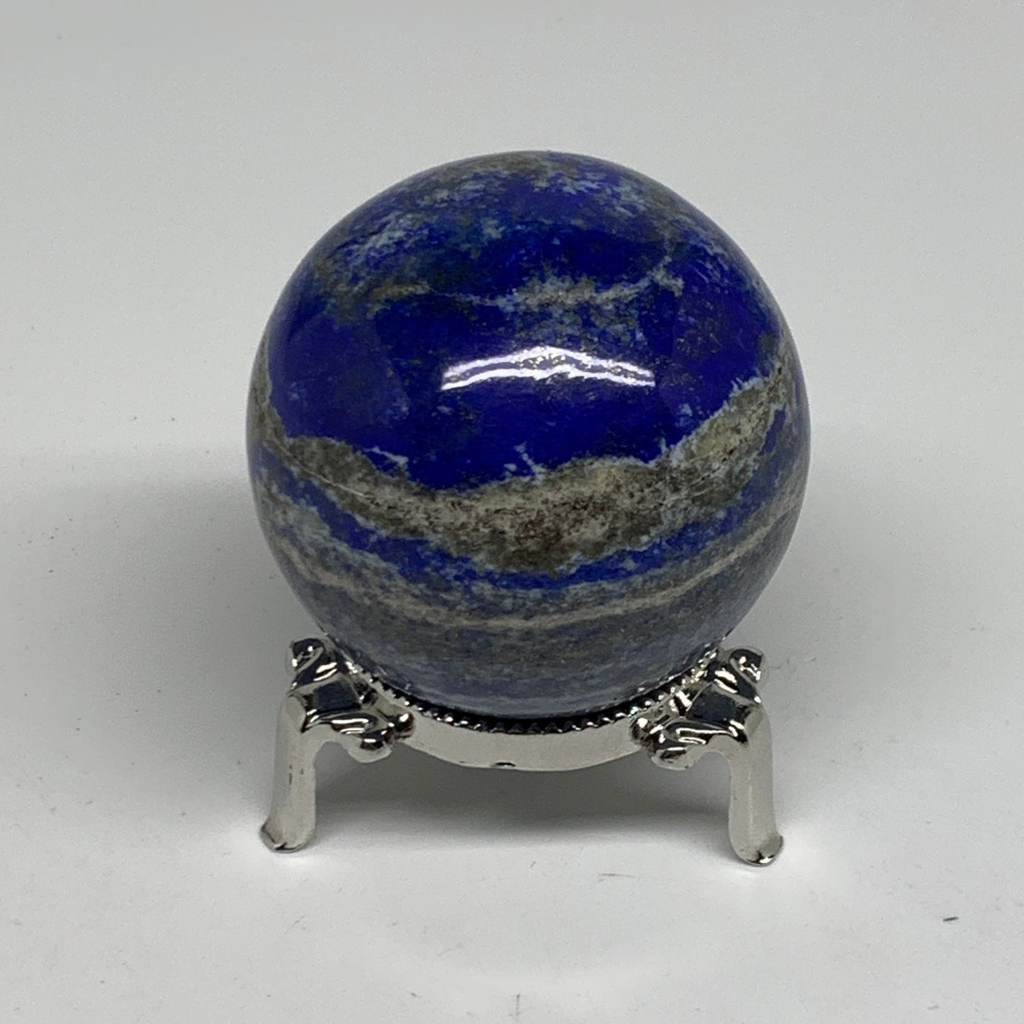 0.6 lbs, 2.2" (56mm), Lapis Lazuli Sphere Ball Gemstone @Afghanistan, B33247