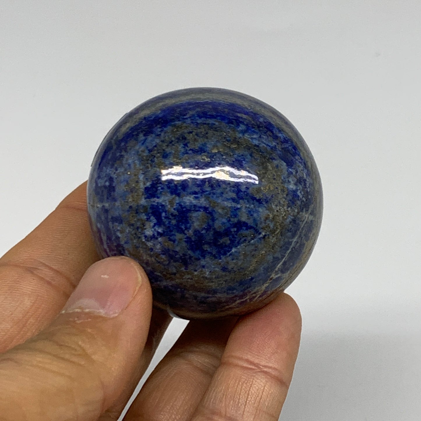 0.38 lbs, 1.9" (48mm), Lapis Lazuli Sphere Ball Gemstone @Afghanistan, B33248