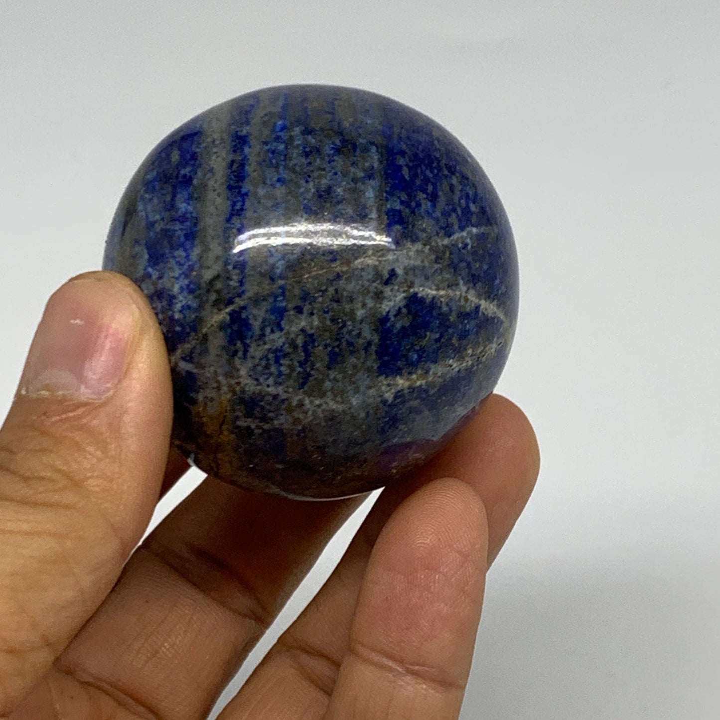 0.38 lbs, 1.9" (48mm), Lapis Lazuli Sphere Ball Gemstone @Afghanistan, B33248