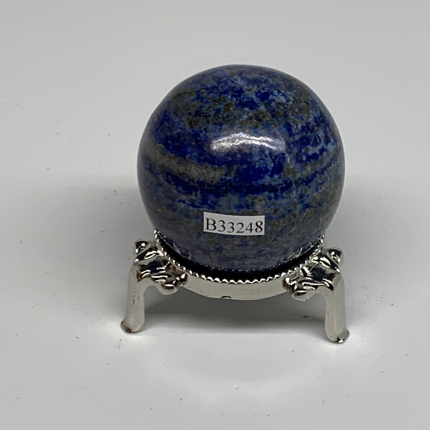 0.38 lbs, 1.9" (48mm), Lapis Lazuli Sphere Ball Gemstone @Afghanistan, B33248