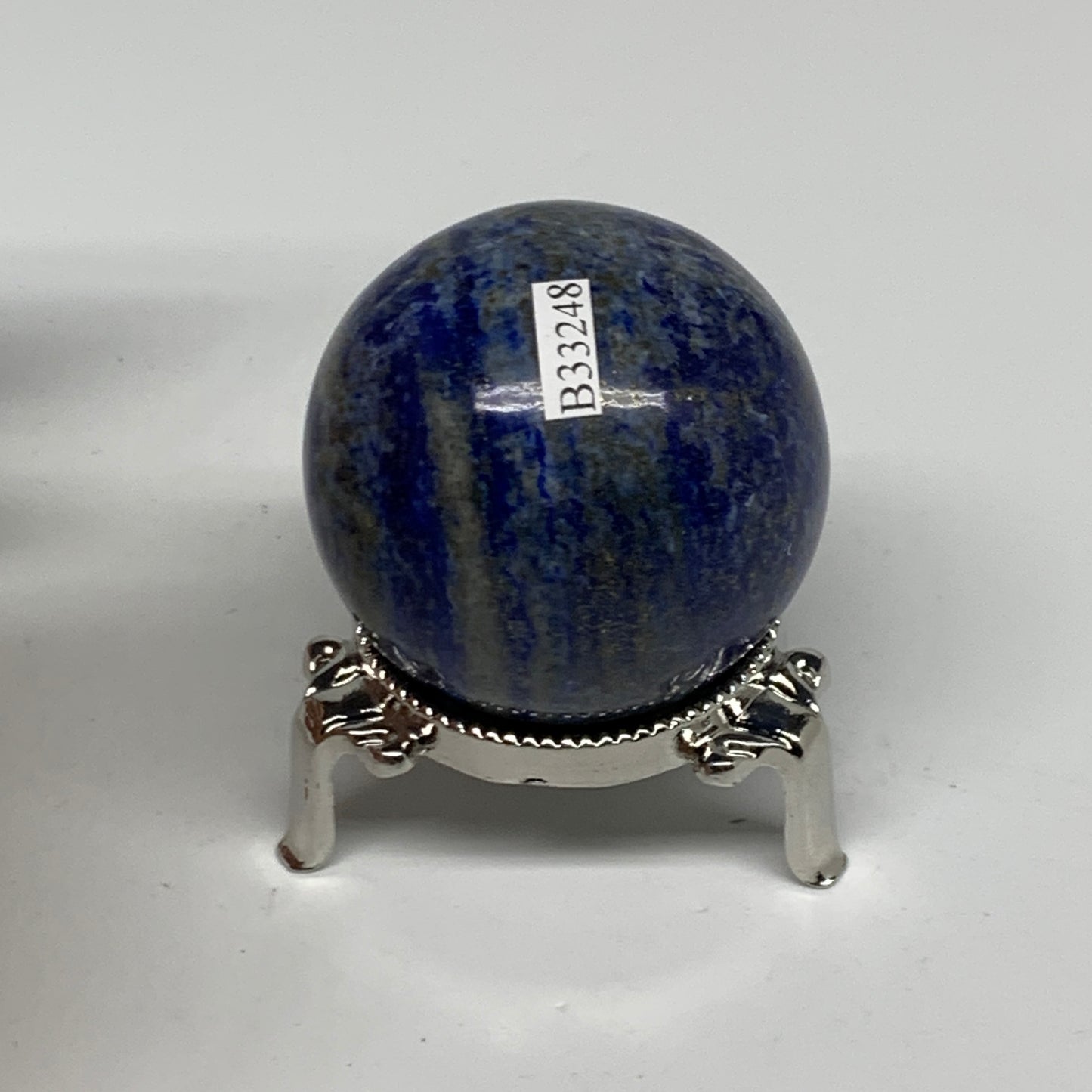 0.38 lbs, 1.9" (48mm), Lapis Lazuli Sphere Ball Gemstone @Afghanistan, B33248