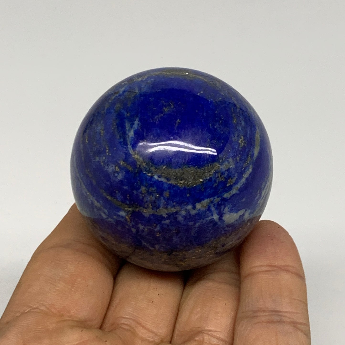 0.37 lbs, 1.8" (47mm), Lapis Lazuli Sphere Ball Gemstone @Afghanistan, B33249