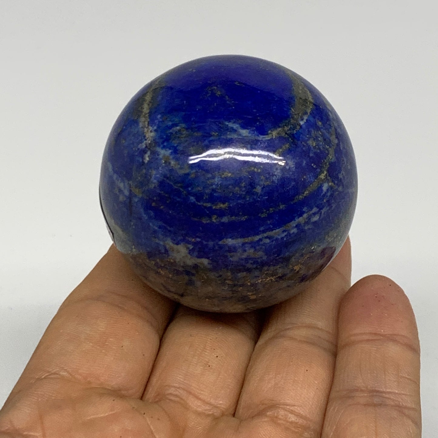 0.37 lbs, 1.8" (47mm), Lapis Lazuli Sphere Ball Gemstone @Afghanistan, B33249