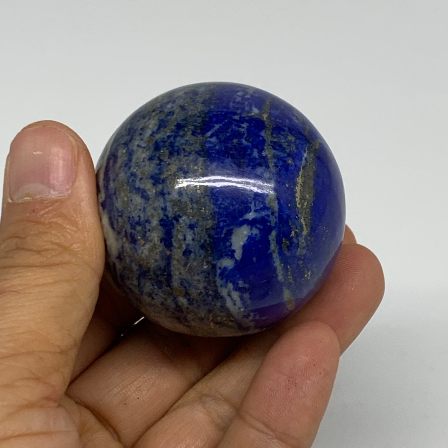 0.37 lbs, 1.8" (47mm), Lapis Lazuli Sphere Ball Gemstone @Afghanistan, B33249