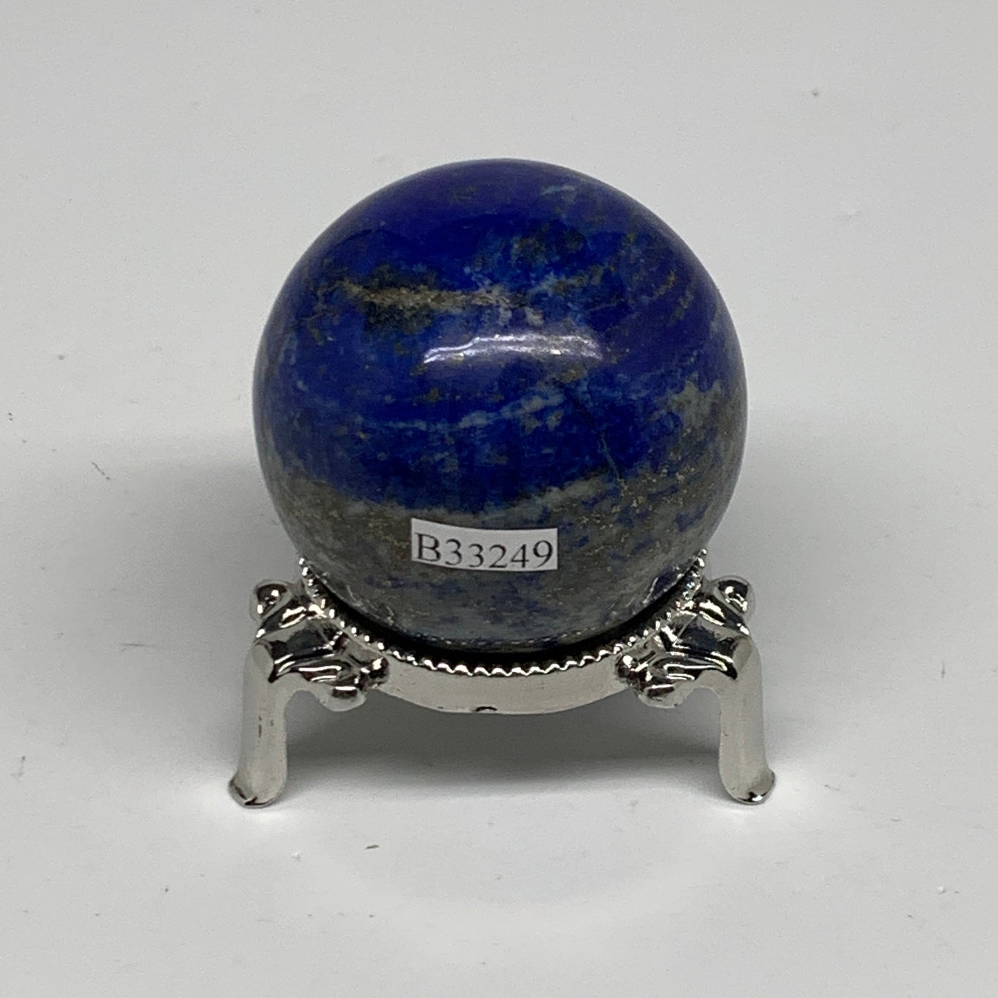 0.37 lbs, 1.8" (47mm), Lapis Lazuli Sphere Ball Gemstone @Afghanistan, B33249