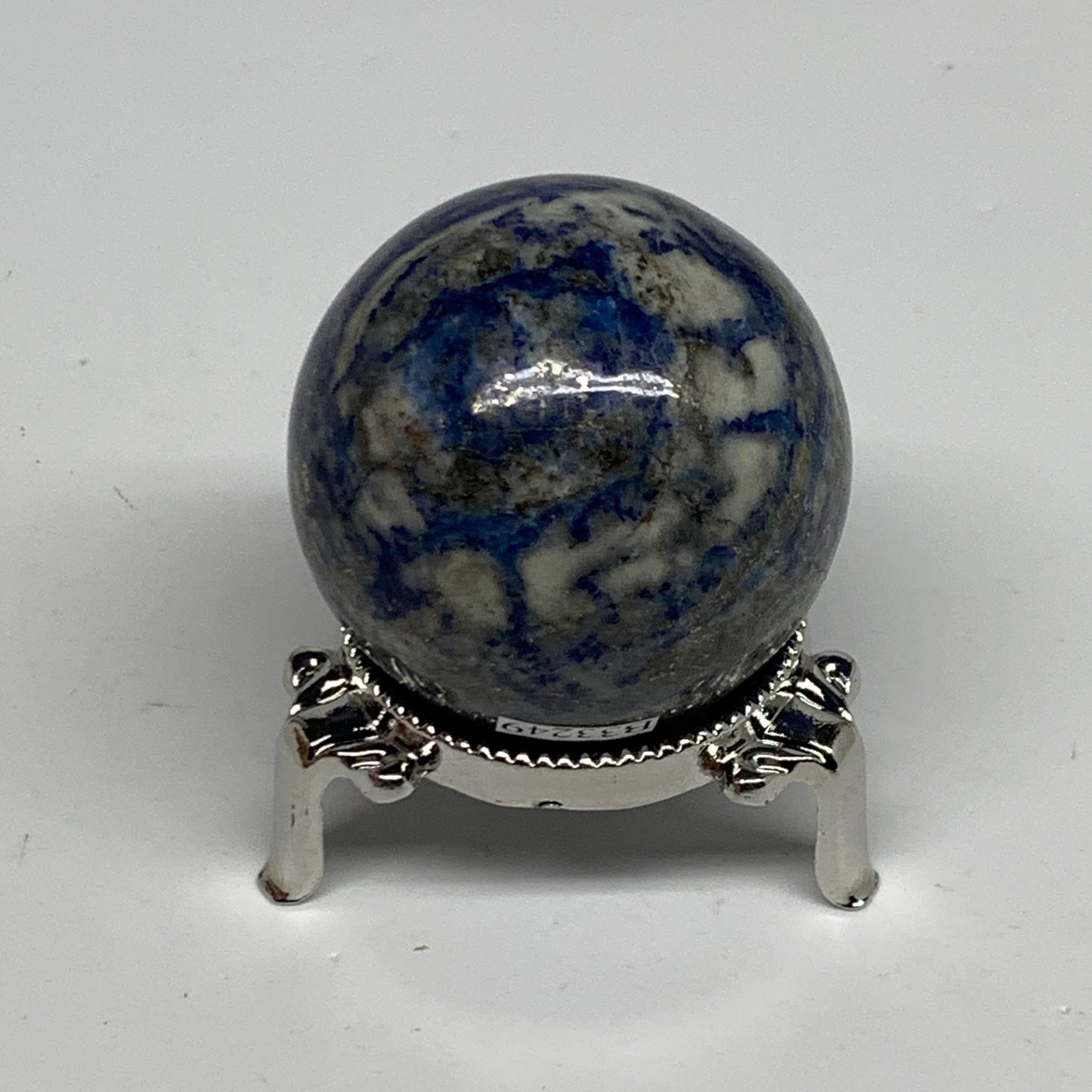 0.37 lbs, 1.8" (47mm), Lapis Lazuli Sphere Ball Gemstone @Afghanistan, B33249