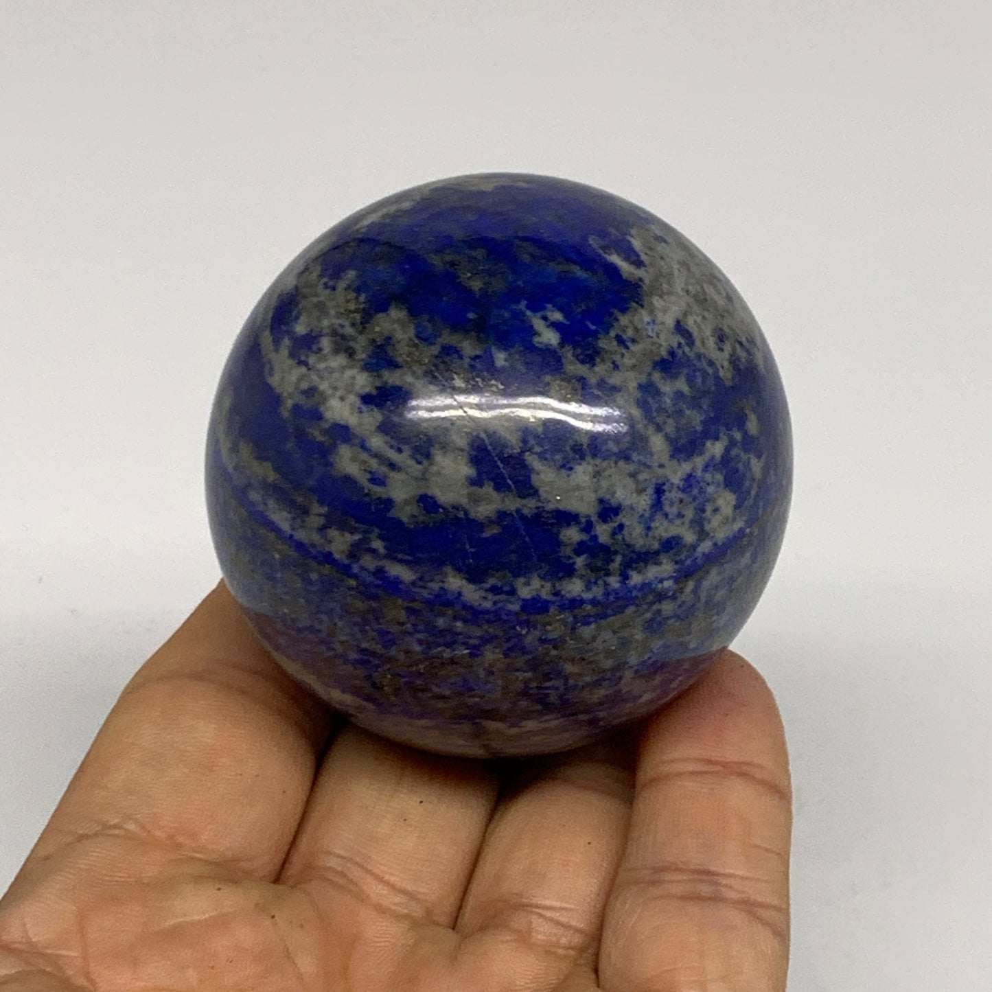 0.59 lbs, 2.1" (55mm), Lapis Lazuli Sphere Ball Gemstone @Afghanistan, B33250