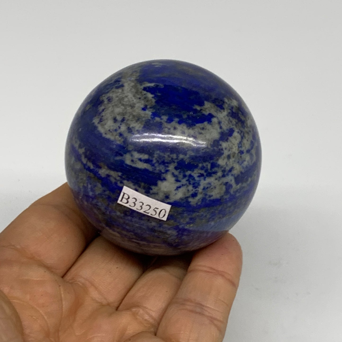 0.59 lbs, 2.1" (55mm), Lapis Lazuli Sphere Ball Gemstone @Afghanistan, B33250