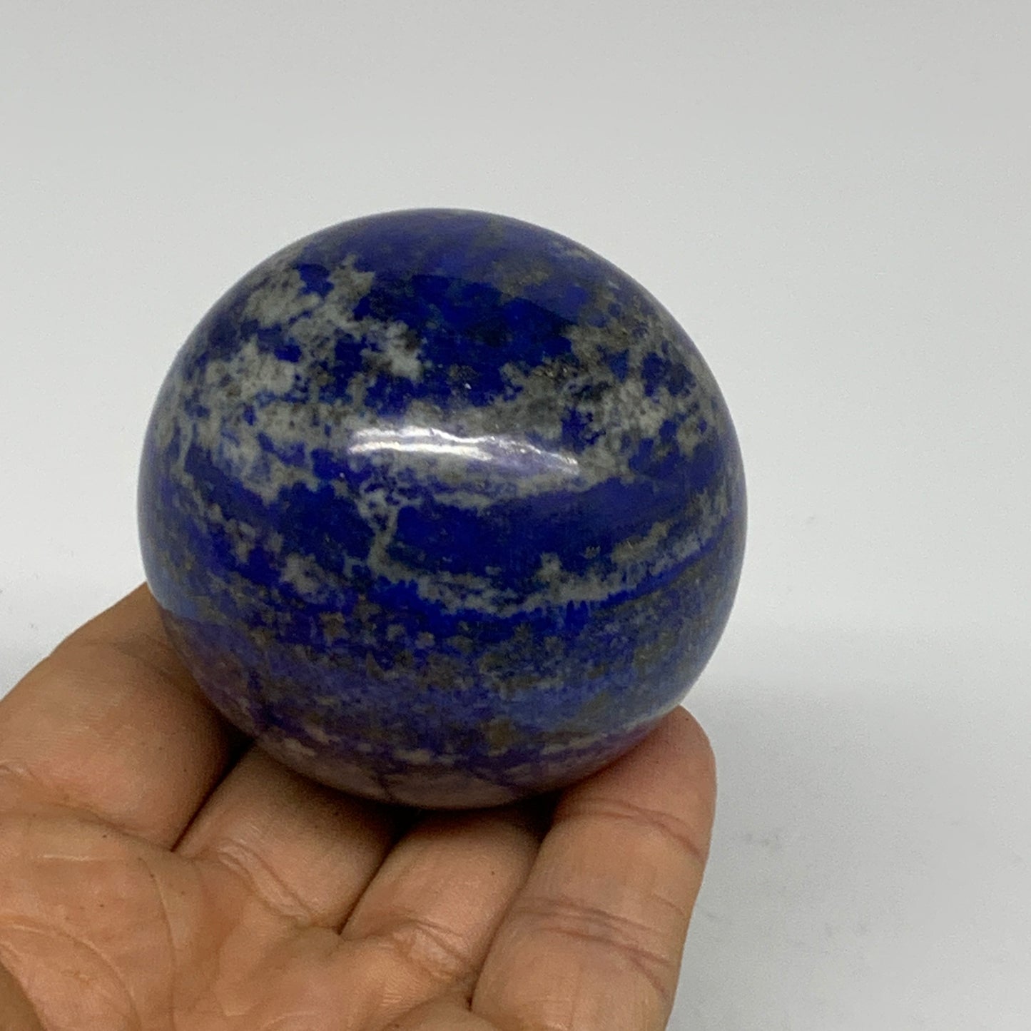 0.59 lbs, 2.1" (55mm), Lapis Lazuli Sphere Ball Gemstone @Afghanistan, B33250