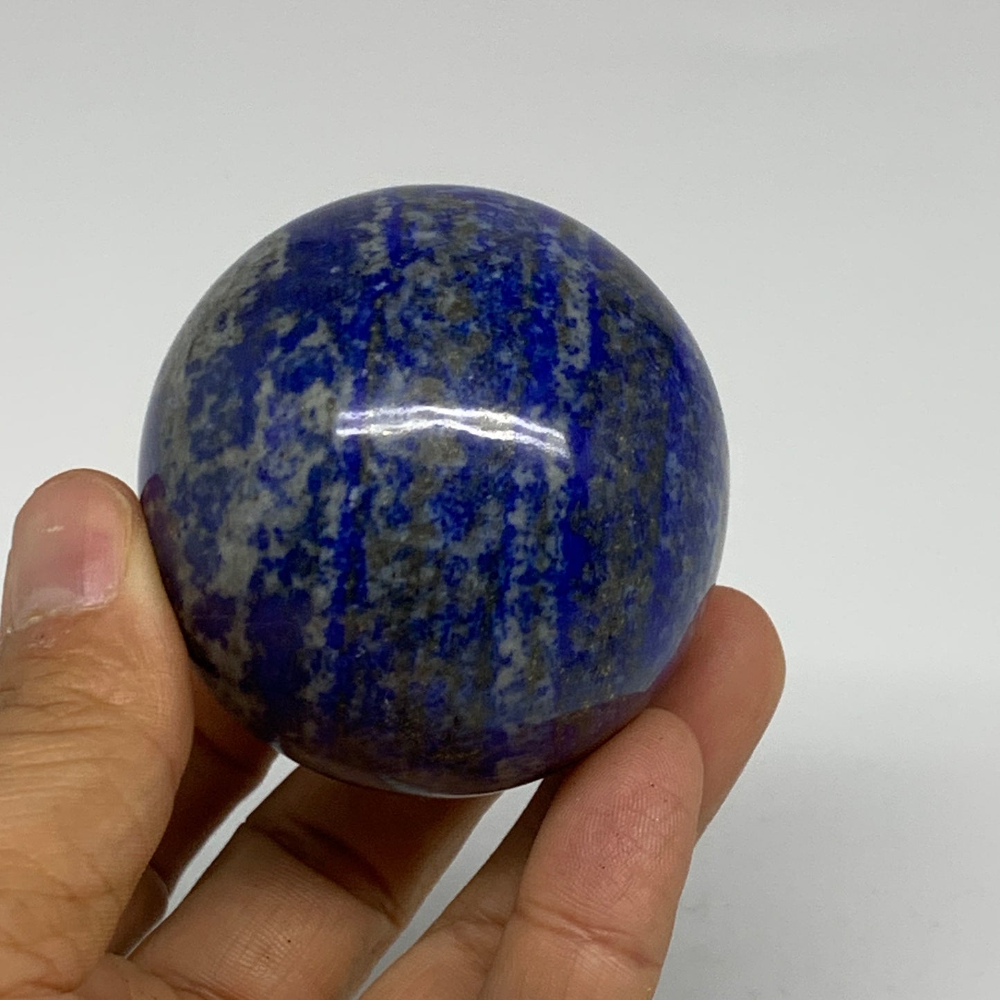 0.59 lbs, 2.1" (55mm), Lapis Lazuli Sphere Ball Gemstone @Afghanistan, B33250