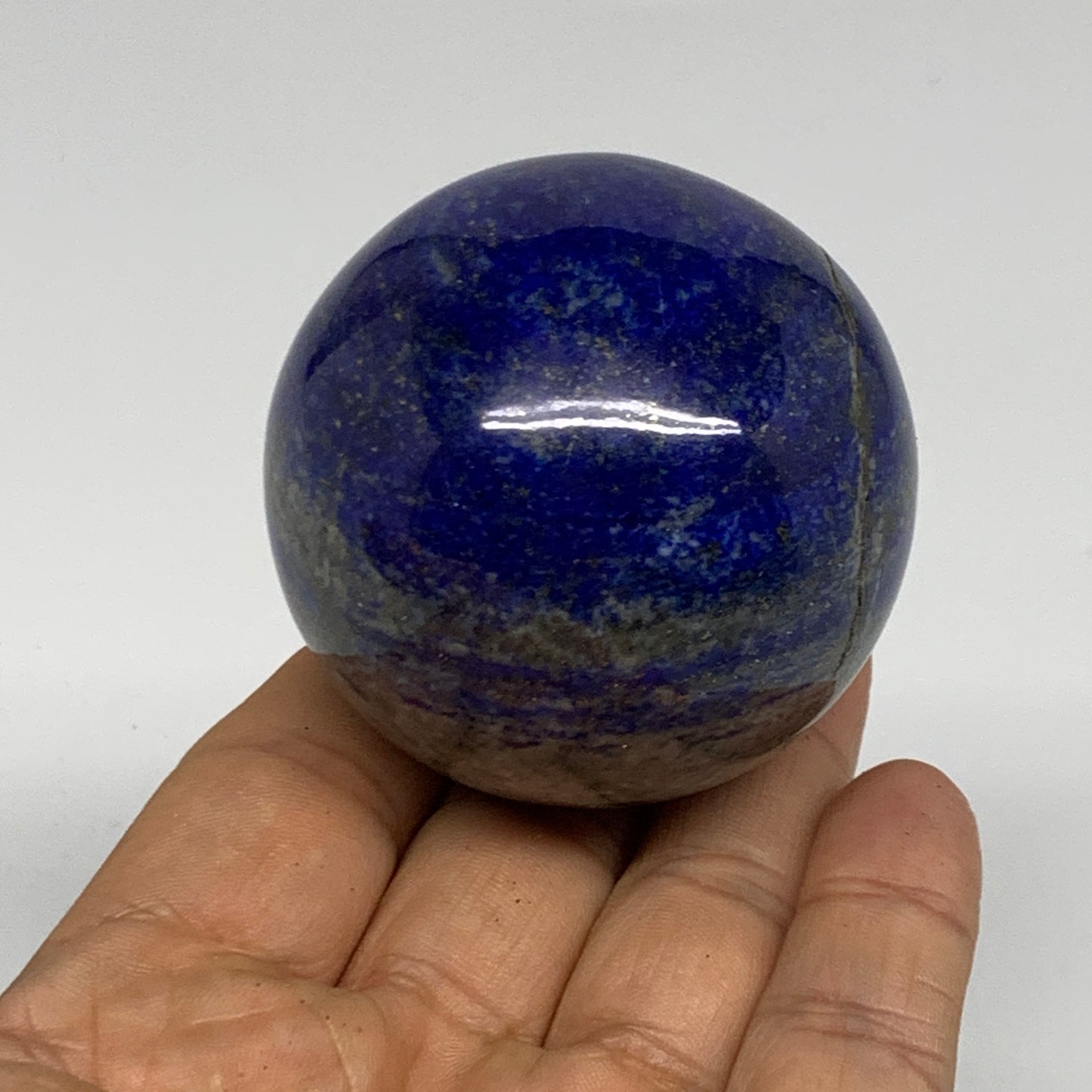 0.52 lbs, 2.1" (53mm), Lapis Lazuli Sphere Ball Gemstone @Afghanistan, B33252