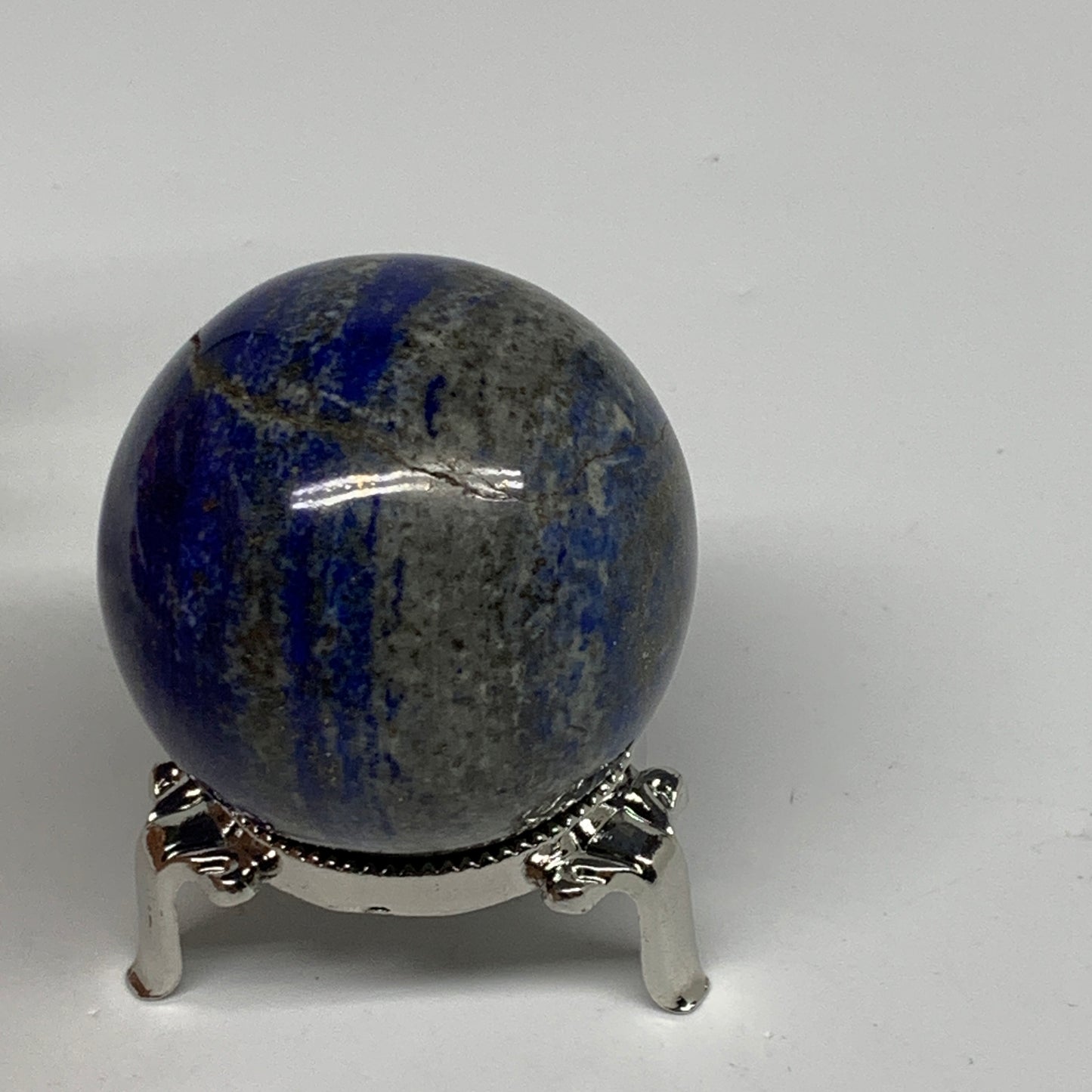 0.52 lbs, 2.1" (53mm), Lapis Lazuli Sphere Ball Gemstone @Afghanistan, B33252