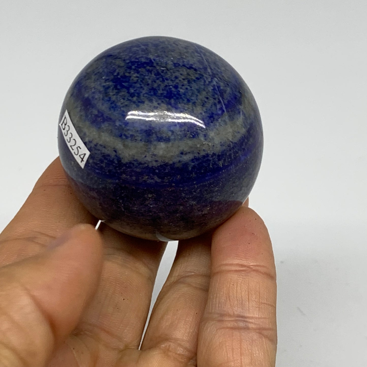 0.37 lbs, 1.9" (47mm), Lapis Lazuli Sphere Ball Gemstone @Afghanistan, B33254