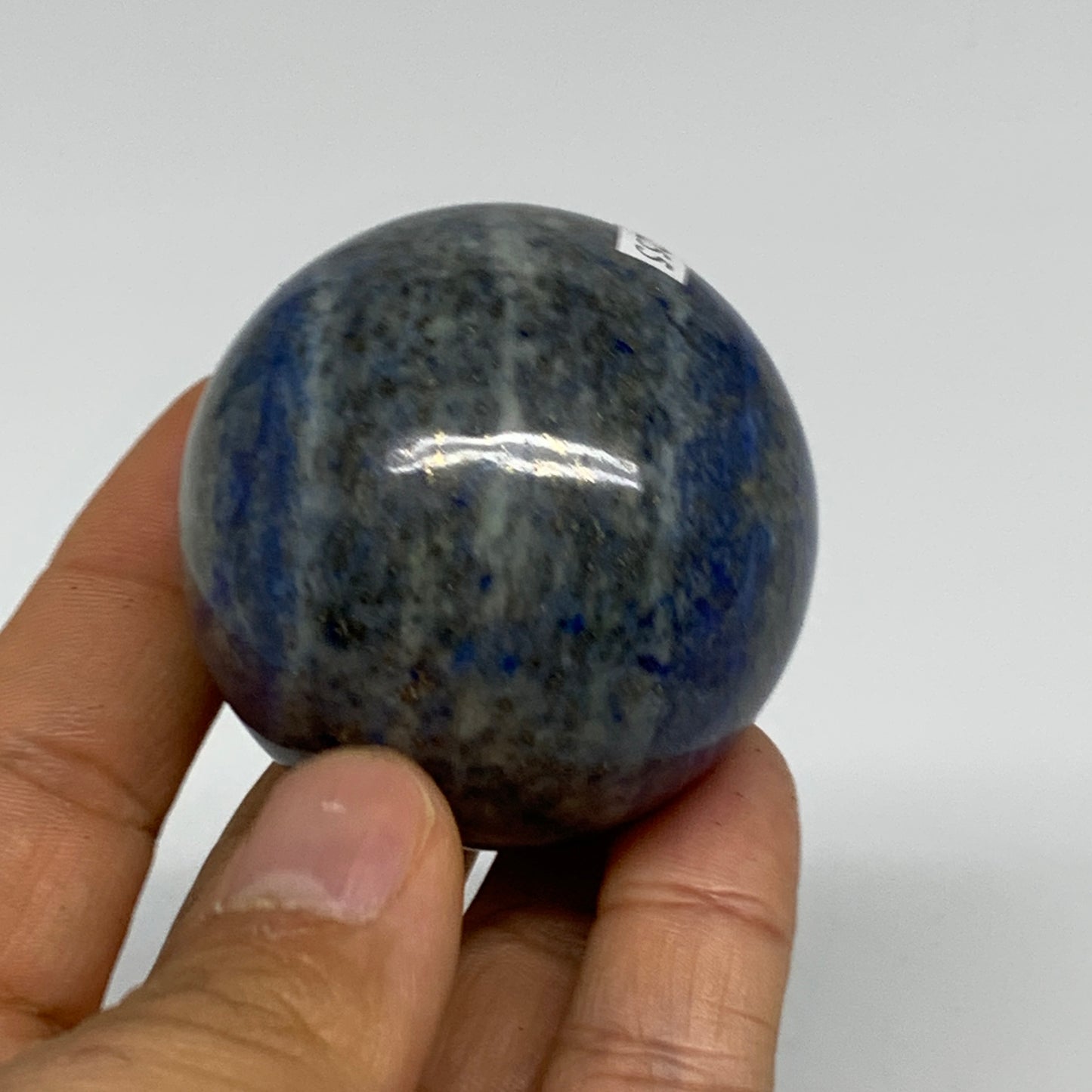 0.39 lbs, 1.9" (47mm), Lapis Lazuli Sphere Ball Gemstone @Afghanistan, B33255