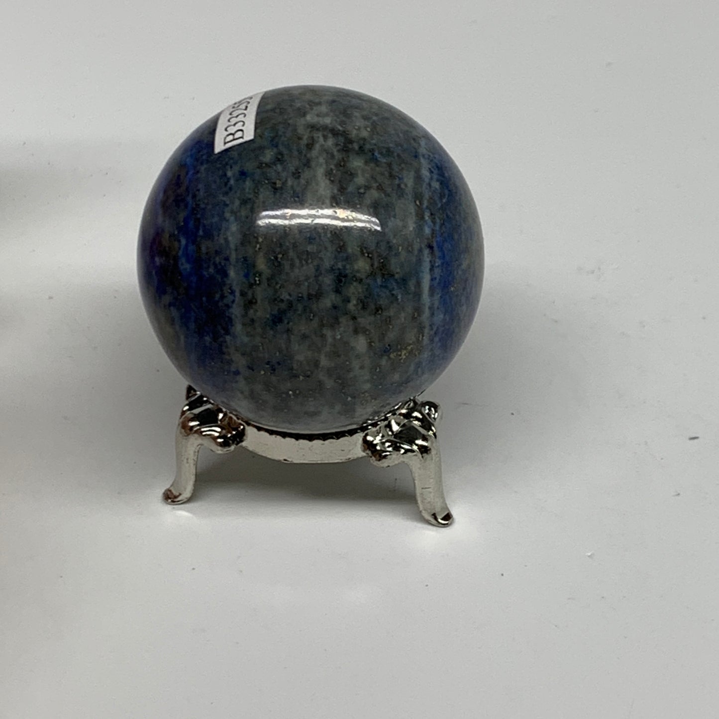 0.39 lbs, 1.9" (47mm), Lapis Lazuli Sphere Ball Gemstone @Afghanistan, B33255