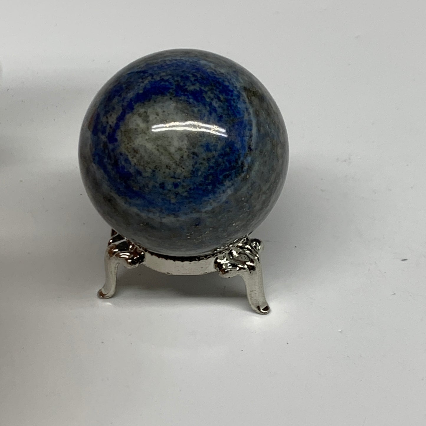 0.39 lbs, 1.9" (47mm), Lapis Lazuli Sphere Ball Gemstone @Afghanistan, B33255