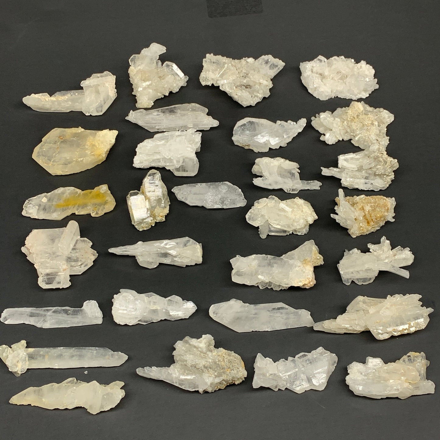 2.53 lbs, 1.6"-3.4", 29pcs Lot, Faden Quartz Crystal Minerals Specimens, B27401