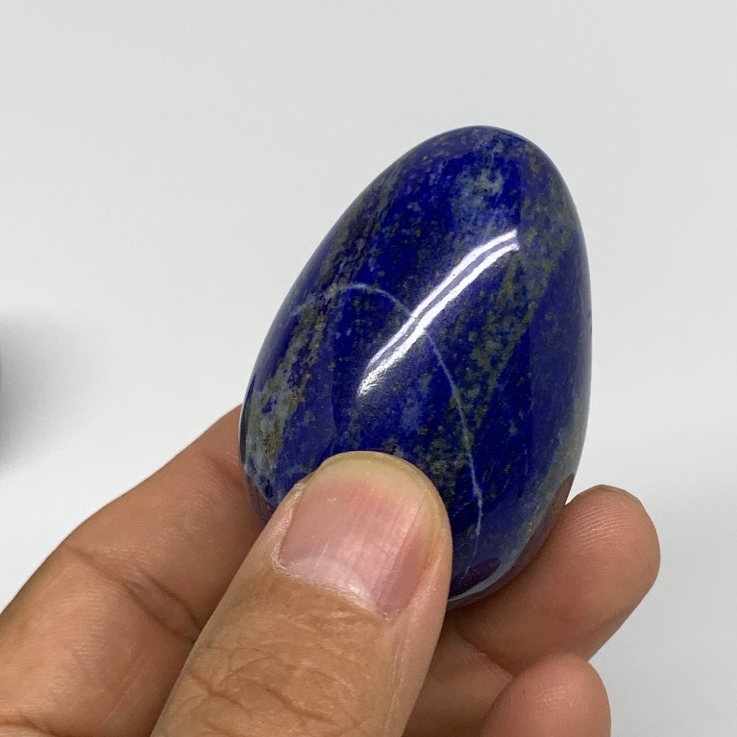 1.4 lbs (635g), 1.8" - 2", 6pcs, Lapis Lazuli Eggs Gemstones, B30455