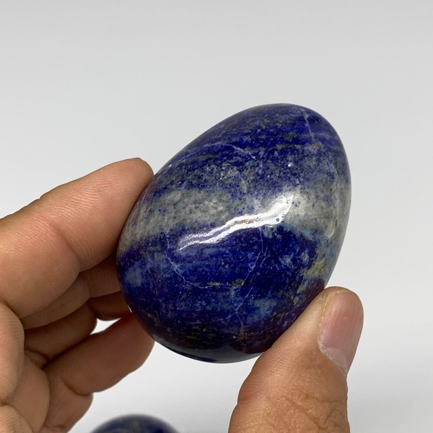 1.4 lbs (635g), 1.8" - 2", 6pcs, Lapis Lazuli Eggs Gemstones, B30455