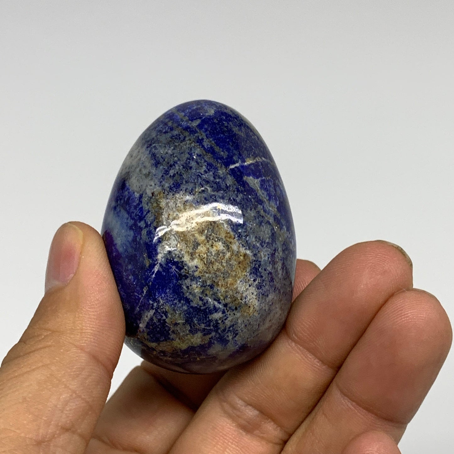 1.4 lbs (635g), 1.8" - 2", 6pcs, Lapis Lazuli Eggs Gemstones, B30455