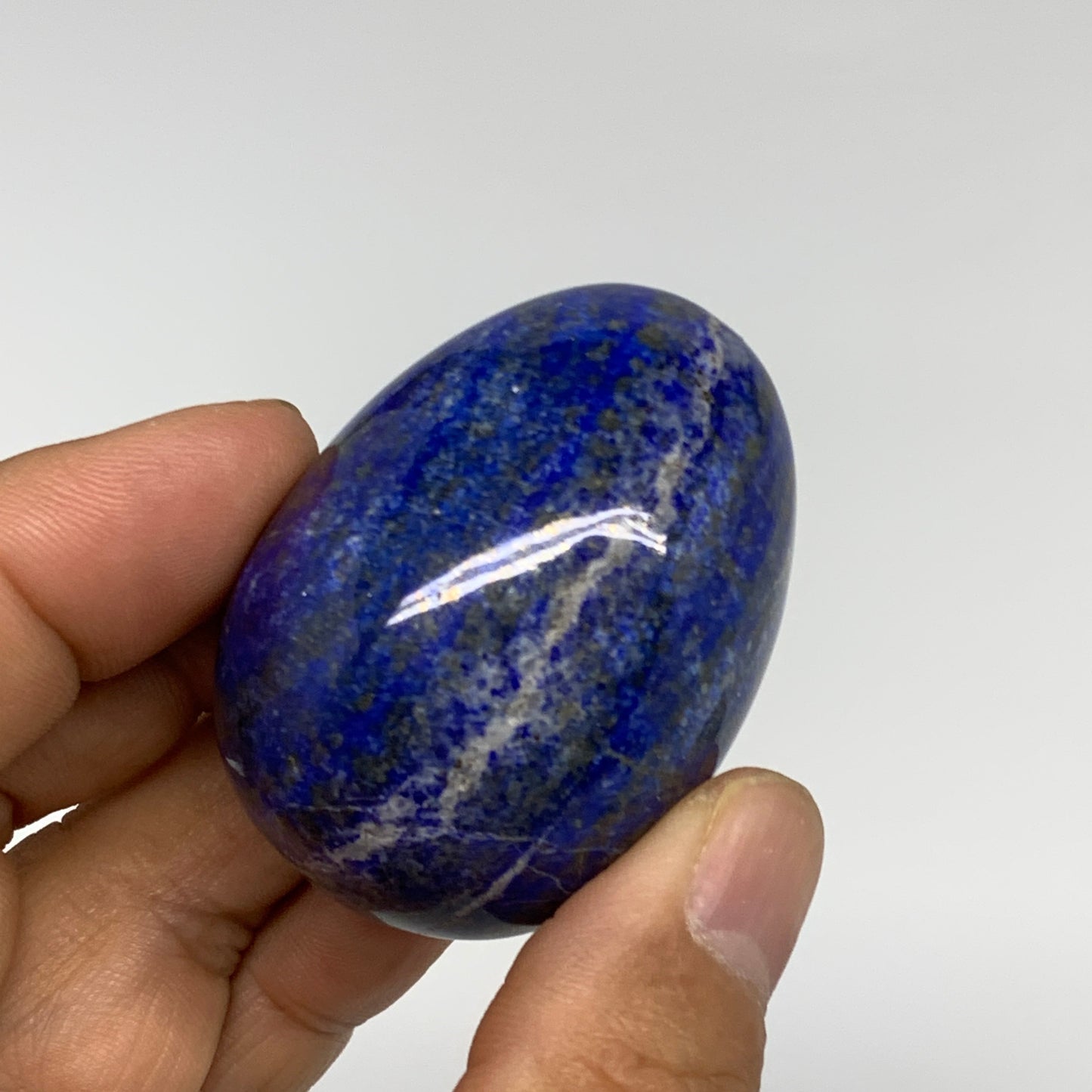 1.4 lbs (635g), 1.8" - 2", 6pcs, Lapis Lazuli Eggs Gemstones, B30455