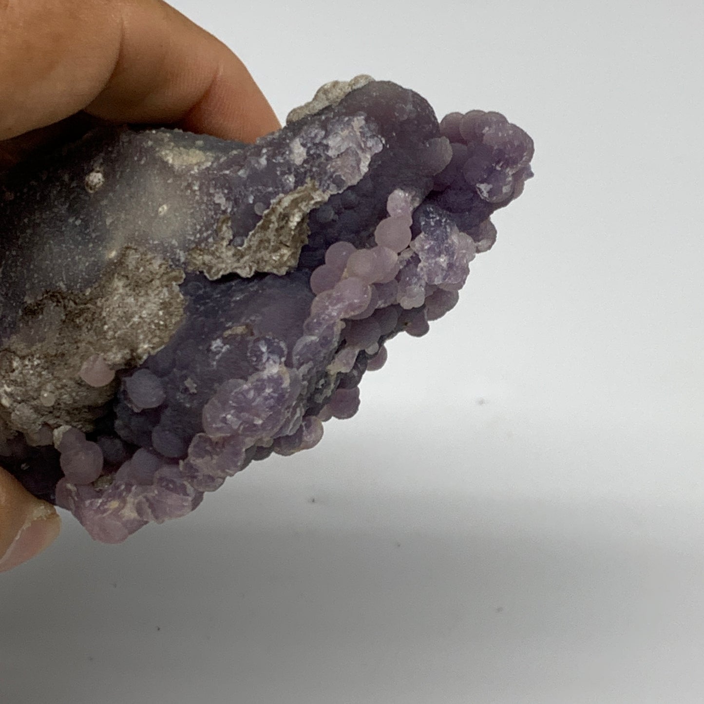 0.69 lbs, 4.4"x2.2"x1.8", Natural Rough Grape Agate Crystal Mineral Specimens, B