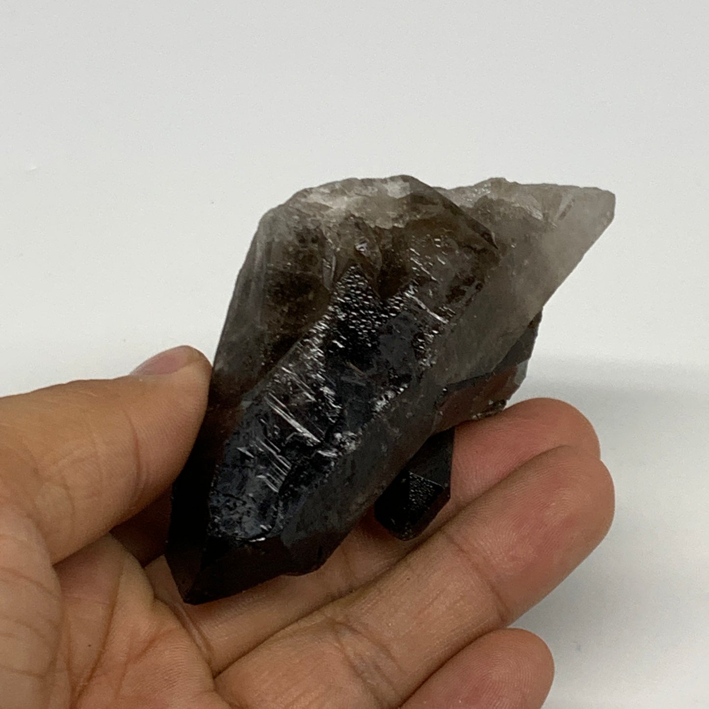 120.6g,3.2"x2.2"x1.6",Smoky Quartz Crystal Mineral,Specimen Terminated,B28974