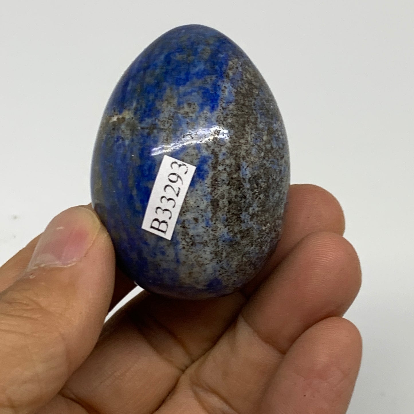 93.5g, 1.9"x1.4", Natural Lapis Lazuli Egg Polished @Afghanistan, B33293